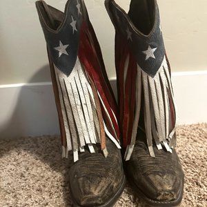 Roper American Fringe Cowgirl Boots